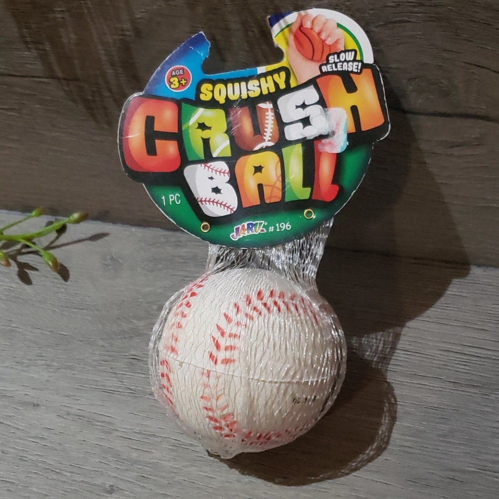 Squishy crush base ball toy